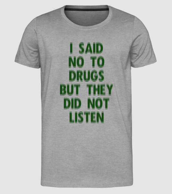 Say no... model gri pe tricou