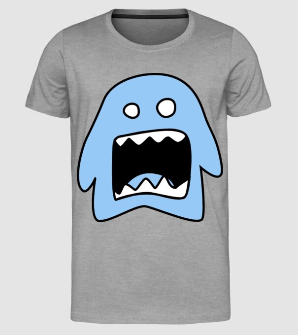 monstru model gri pe tricou