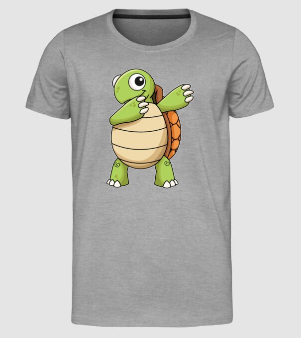 Broască țestoasă DAB model gri pe tricou