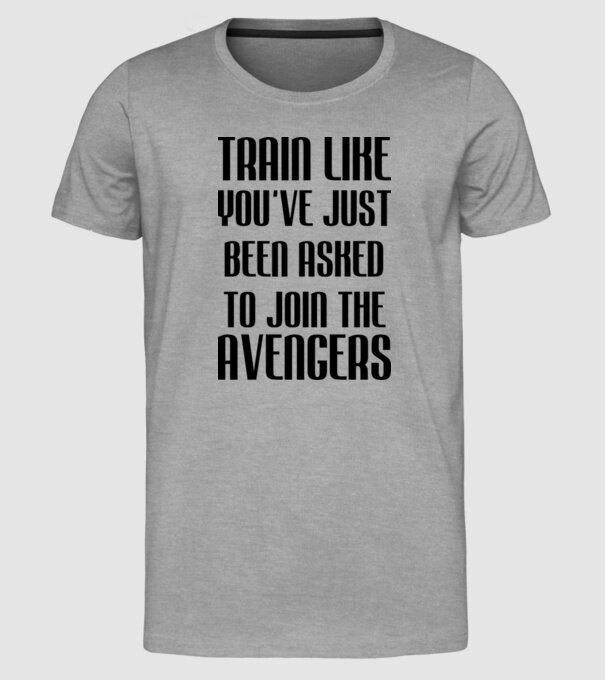 Train like youve just been asked model gri pe tricou