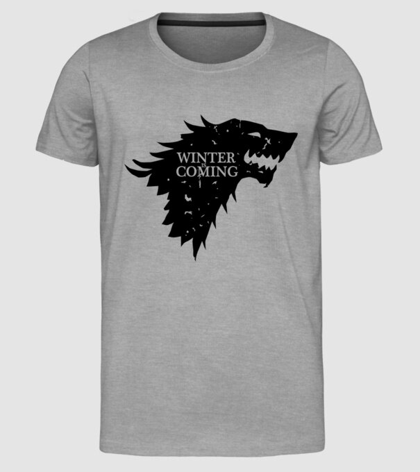Winter is Coming model gri pe tricou
