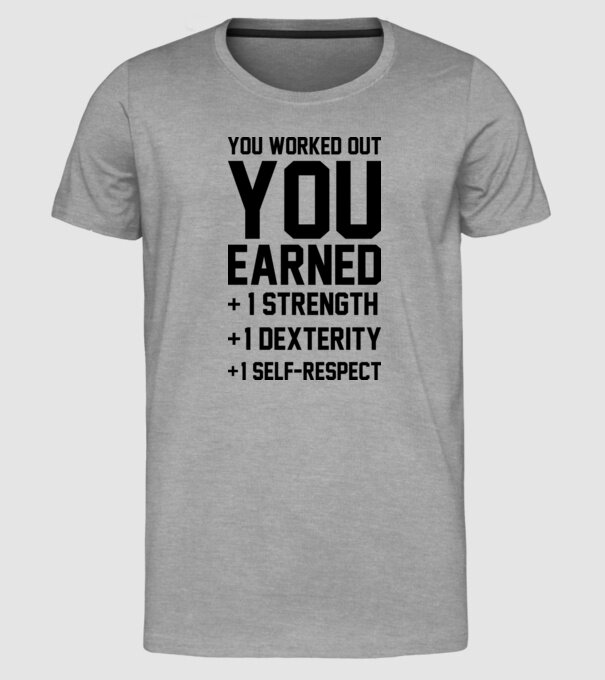 You worked out model gri pe tricou
