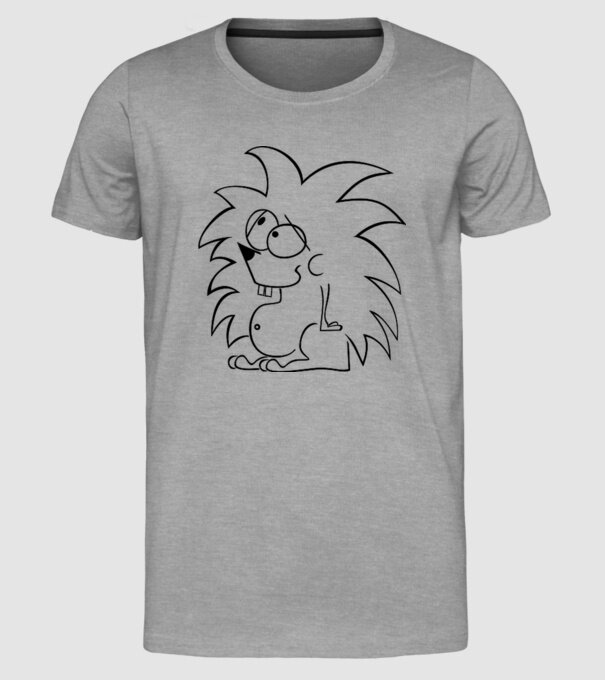 Arici model gri pe tricou