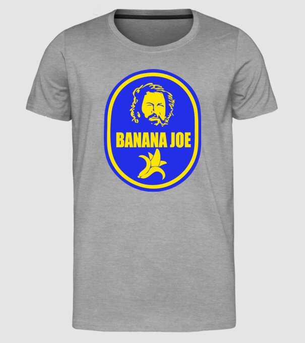 Banana Joe model gri pe tricou