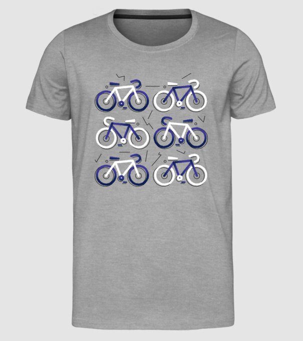 Bikes model gri pe tricou