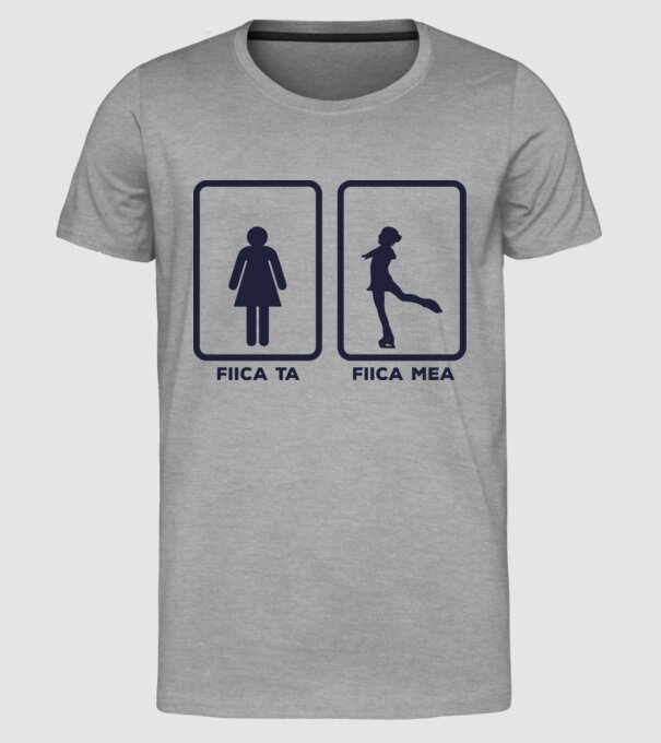 fiica ta - fiica mea model gri pe tricou