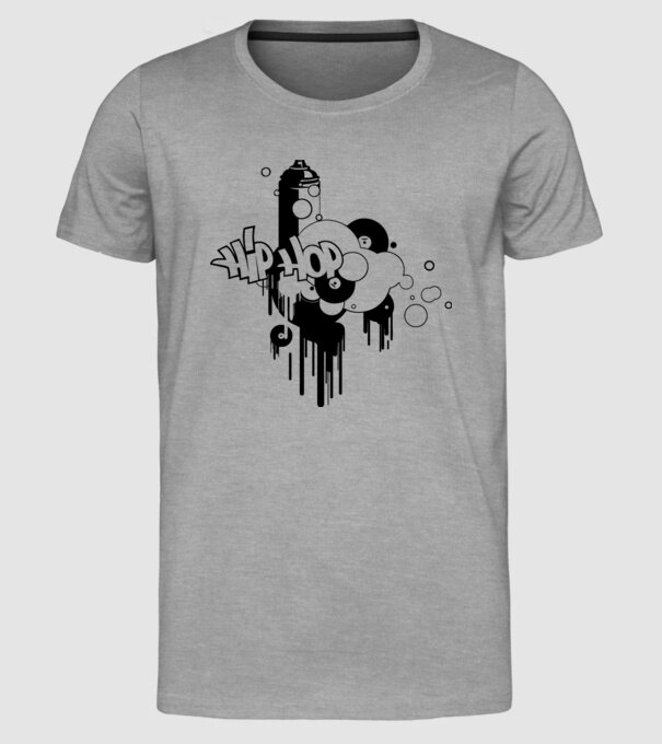 hip hop model gri pe tricou