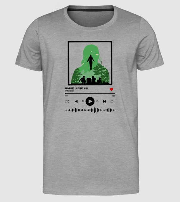 maxs favourite song stranger things model gri pe tricou