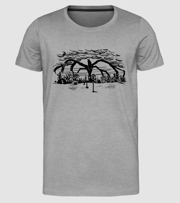 mind flayer drawing stranger things model gri pe tricou