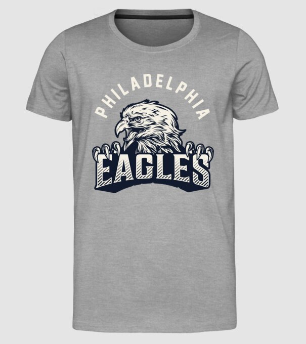 Philadelphia Eagles model gri pe tricou
