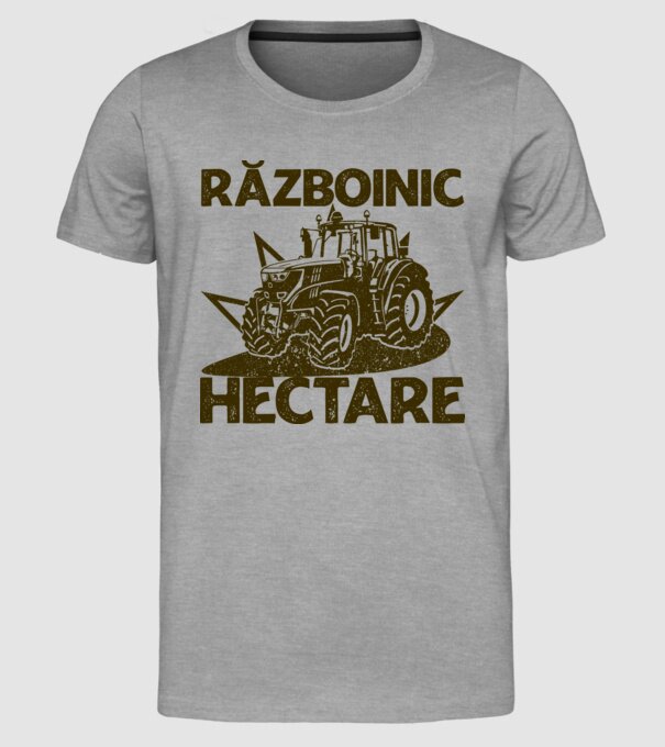 Războinic Hectare model gri pe tricou