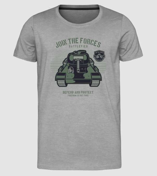 Tancuri model gri pe tricou