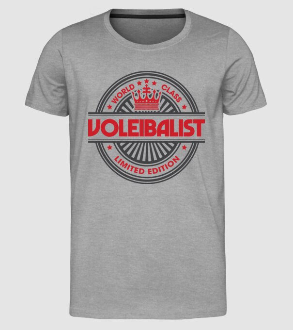 voleibalist model gri pe tricou