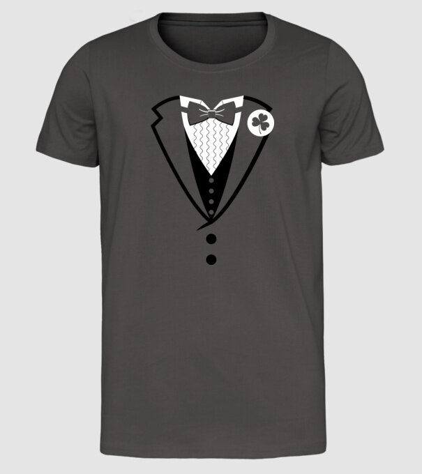 Lep Suit model gri închis pe tricou