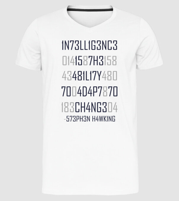5Z3PH3N H4WK1NG model alb pe tricou