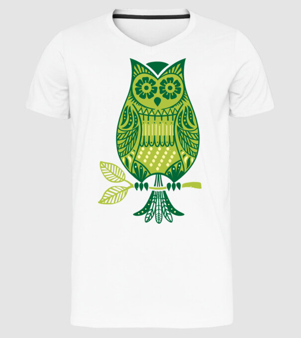BUFNIȚĂ model alb pe tricou
