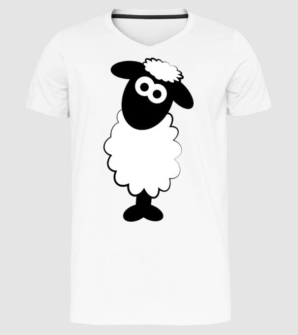 Mieluț model alb pe tricou