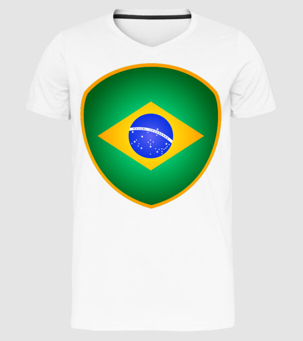 BRA-jabulani-flag model alb pe tricou