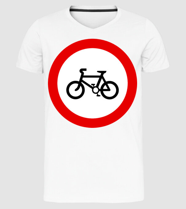 Pistă pentru Biciclete model alb pe tricou