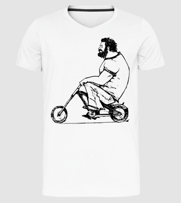 Bud Spencer Retro model alb pe tricou