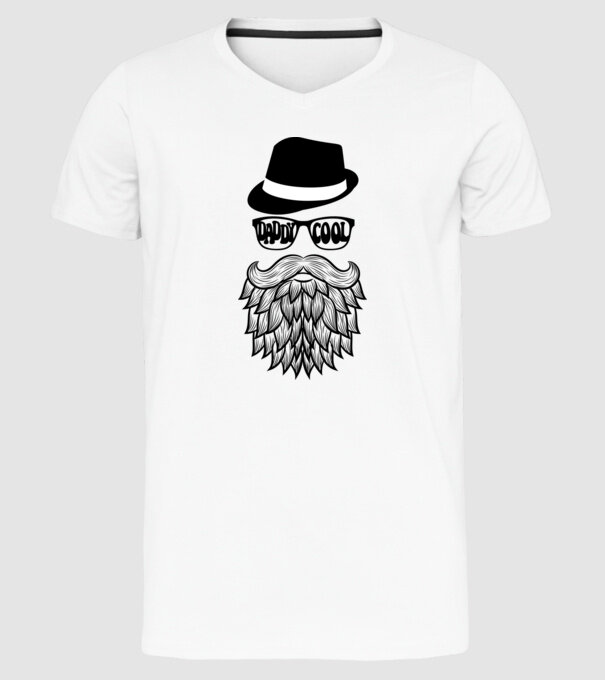 Daddy Cool model alb pe tricou
