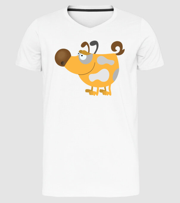 model alb pe tricou