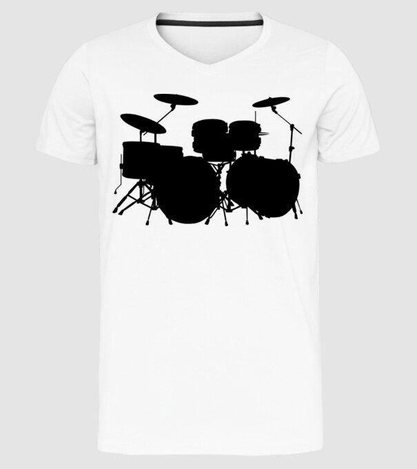 drum model alb pe tricou