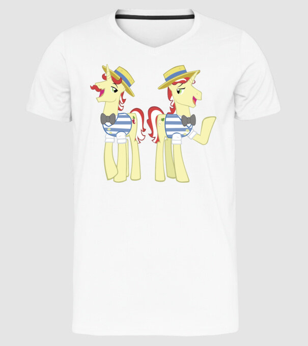 Flim Flam Brothers model alb pe tricou