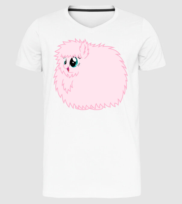 Fluffle Puff model alb pe tricou