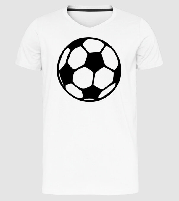 minge fotbal model alb pe tricou