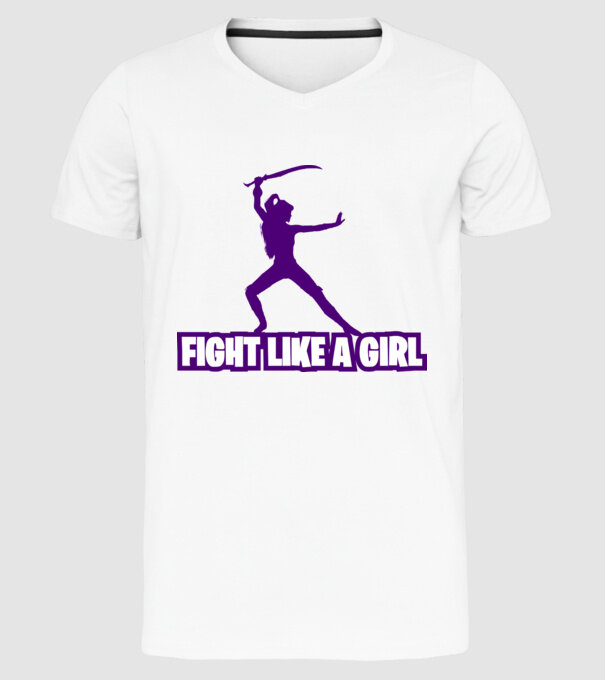 Fată Fortnite model alb pe tricou