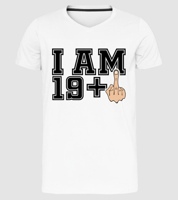 Funny Birthday I am 20 model alb pe tricou