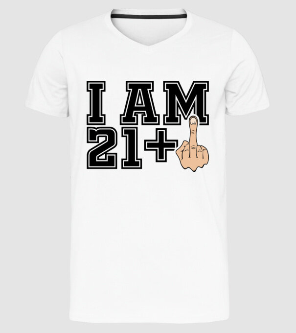 Funny Birthday I am 22 model alb pe tricou