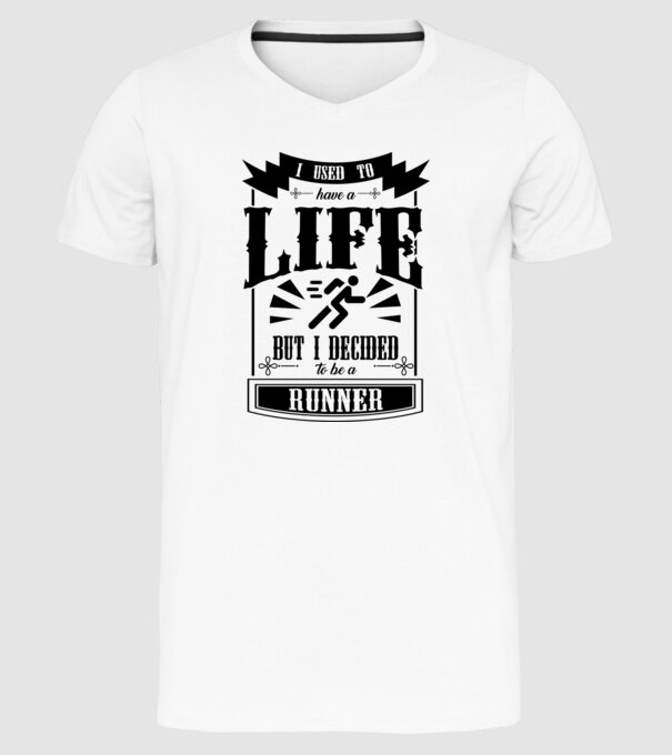 I used to have a life ATLET model alb pe tricou