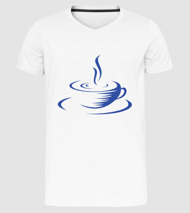 cană cafea model alb pe tricou