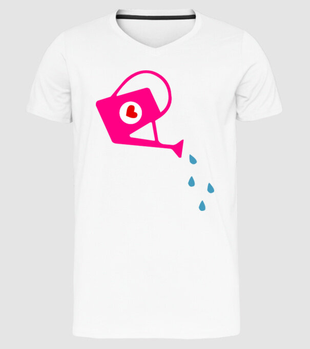 Cană de stropit model alb pe tricou