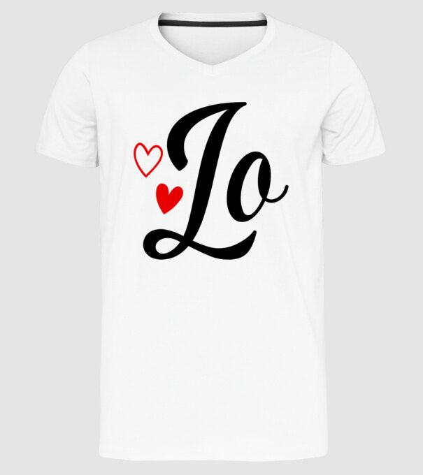 Cuplu LOVE model alb pe tricou