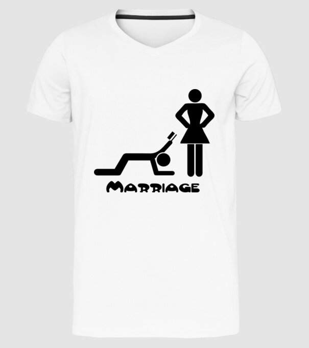 marriage model alb pe tricou