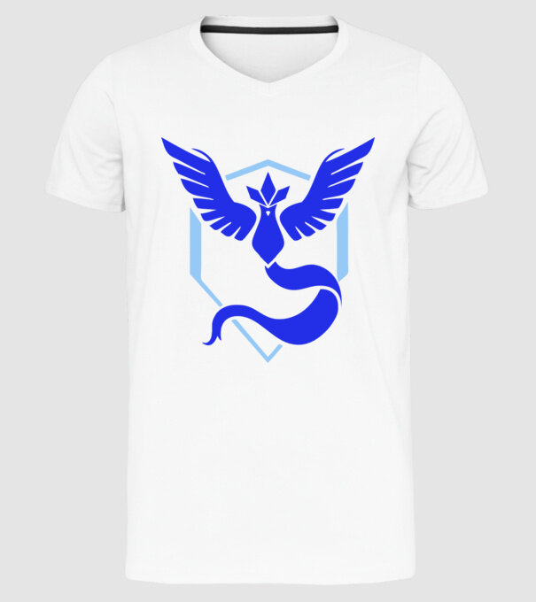 Mystic team logo model alb pe tricou