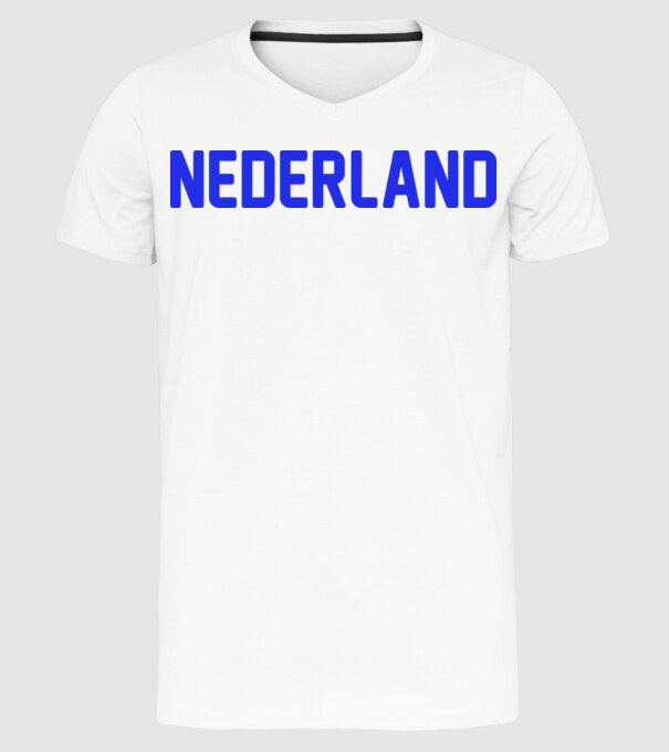 Nederland model alb pe tricou