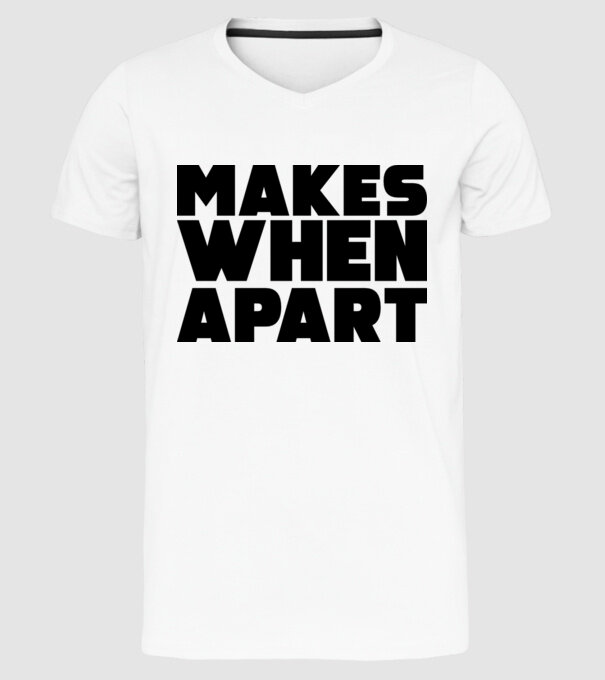 Cuplu Nothing makes sense... model alb pe tricou