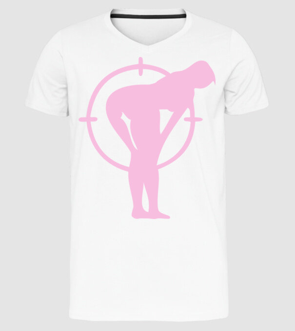 Fund țintă model alb pe tricou