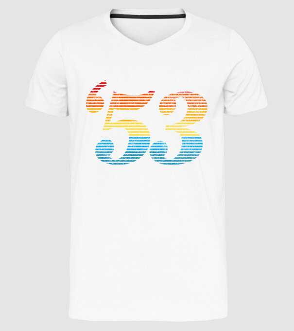 Retro Birthday 1953 model alb pe tricou