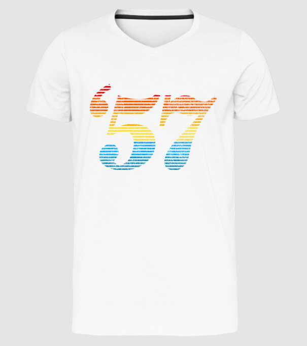 Retro Birthday 1957 model alb pe tricou