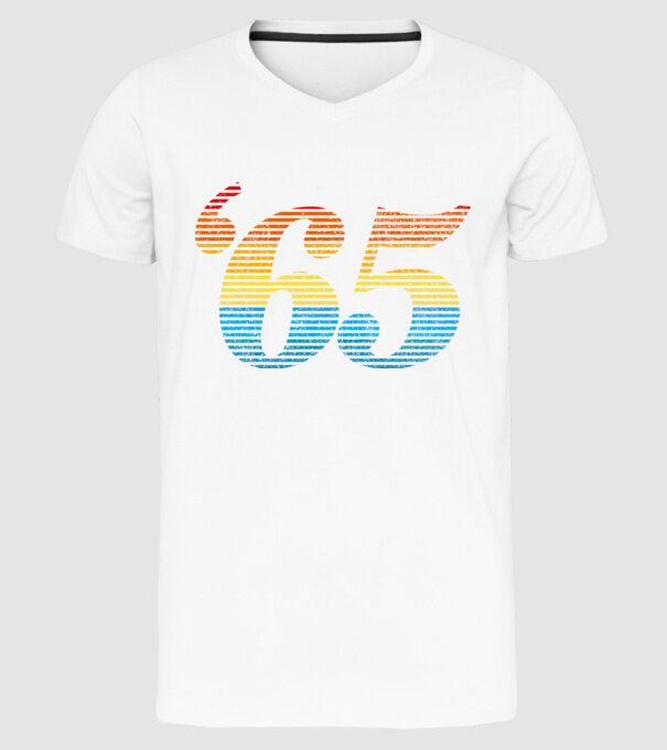Retro Birthday 1965 model alb pe tricou