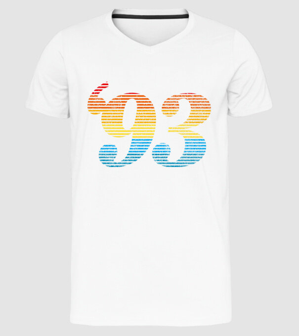 Retro Birthday 1993 model alb pe tricou