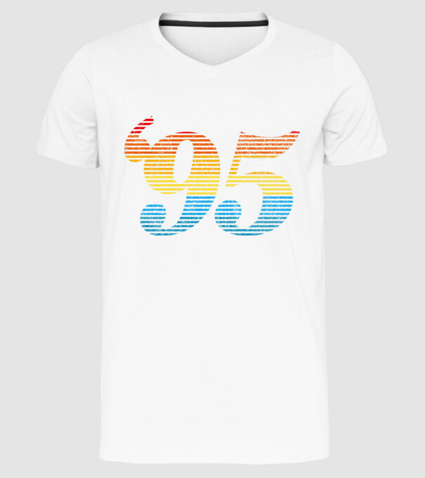 Retro Birthday 1995 model alb pe tricou