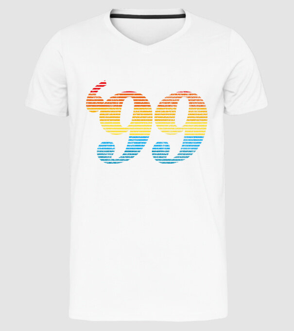 Retro Birthday 1999 model alb pe tricou