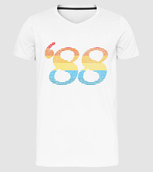 Retro Birthday 1988 model alb pe tricou