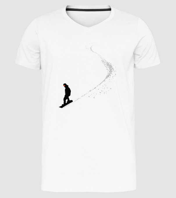 Slope Pantă model alb pe tricou